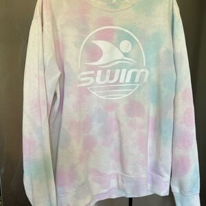 Pastel Tie-Dye Swim Sweatshirt